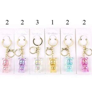 Dozen Iridescent Bear Keychain